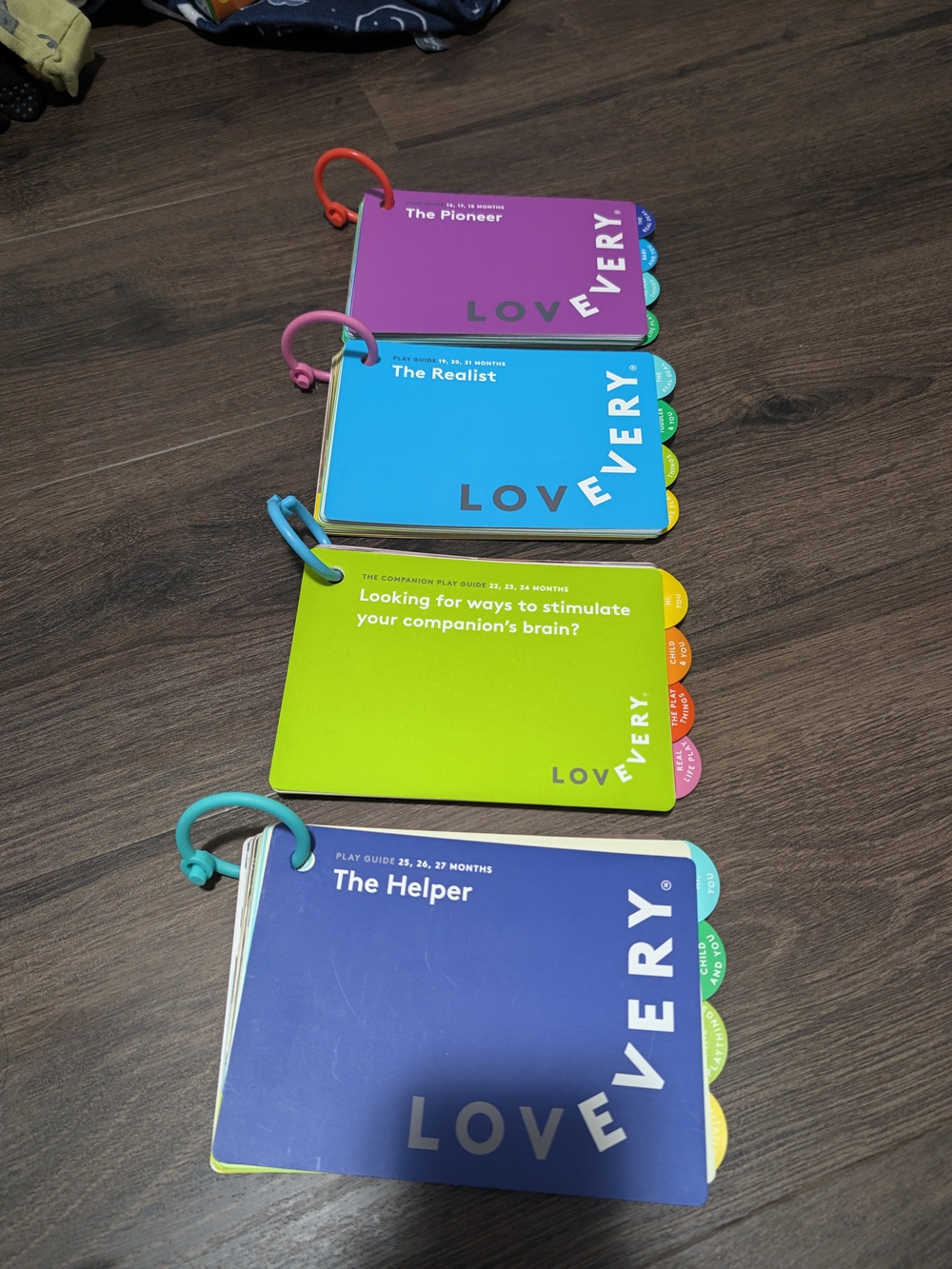 LOVEVERY Baby Book Play Guide with ring for 16 - 27 months